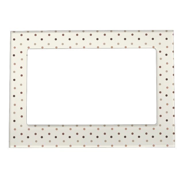 Cozy Brown Dot Magnetic Frame (Front)