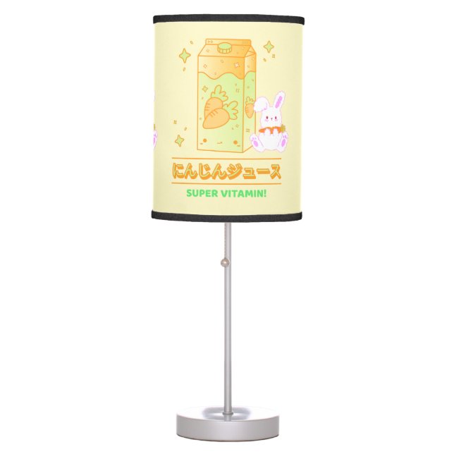 COZY BUNNY WITH CARROT JUICE TABLE LAMP (Front)