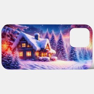 Cozy Cabin At Winter Wonderland Phone Case