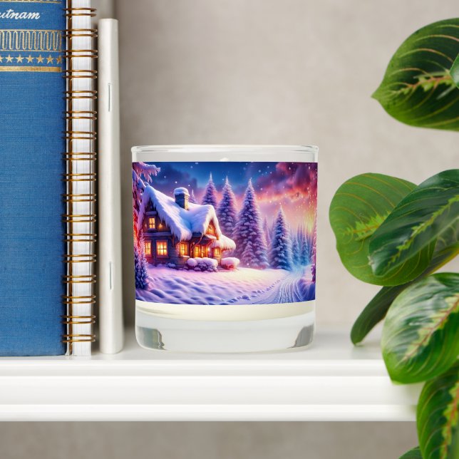 Cozy Cabin At Winter Wonderland Scented Candle (Shelf)