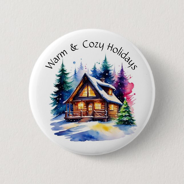 Cozy Cabin Button (Front)