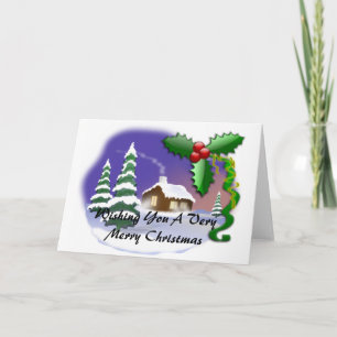 Cozy Cabin Christmas Card