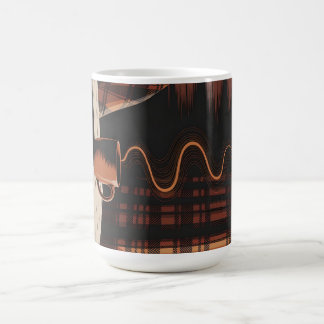 Cozy Cabin Coffee Plaid Autumn Rustic Home Decor Mug