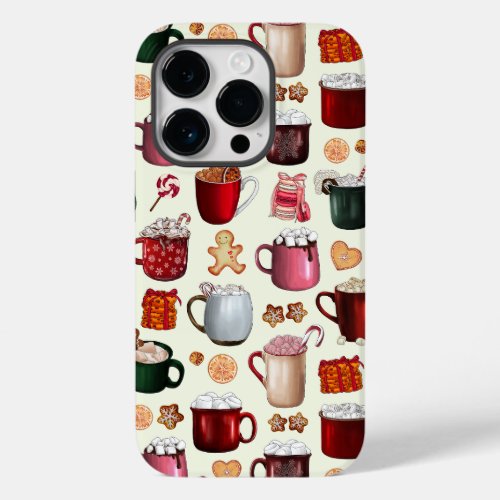 Cozy Cabin Hot Cocoa and Winter Treats Case_Mate iPhone 14 Pro Case