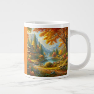 Cozy Cabin In The Woods Giant Coffee Mug