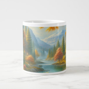 Cozy Cabin In The Woods Giant Coffee Mug