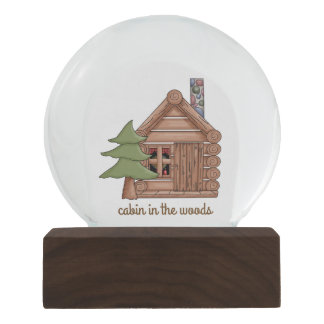 Cozy Cabin in the Woods Snow Globe
