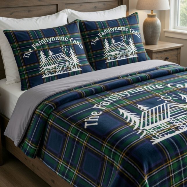 Cozy Cabin Personalized Throw Blanket (Creator Uploaded)