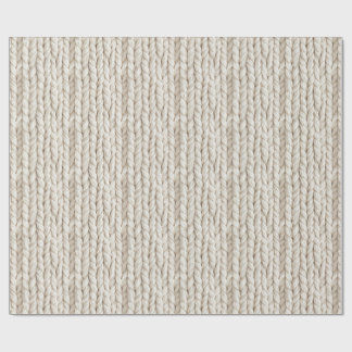 Cozy Cable Knit Wrapping Paper