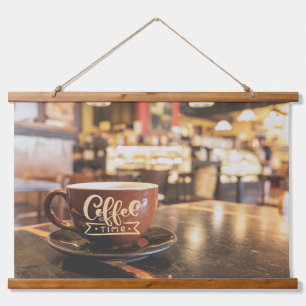 Cozy Cafe Moments Hanging Tapestry
