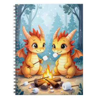 Cozy Campfire Dragons Notebook