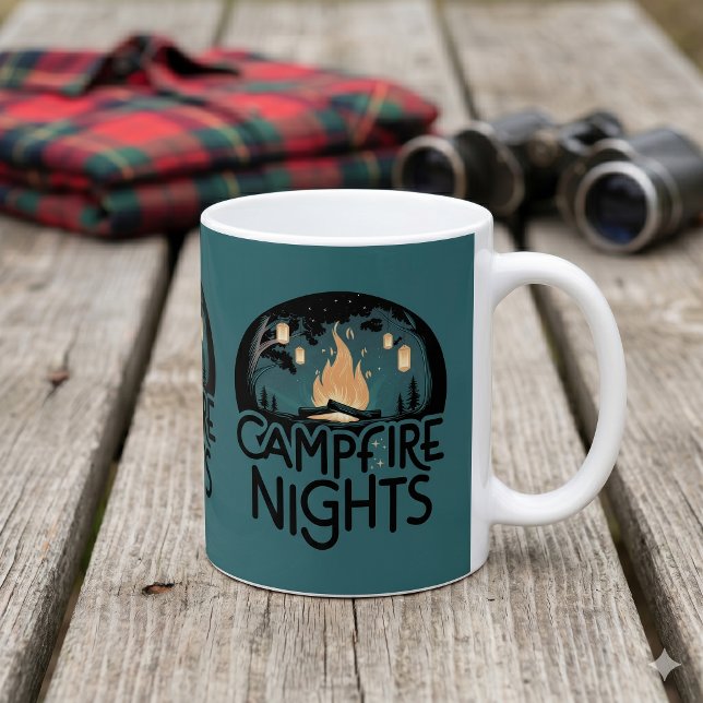 Cozy Campfire Nights Rustic Outdoor Adventure Coffee Mug (Cozy Campfire Nights Rustic Outdoor Adventure Coffee Mug)