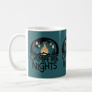Cozy Campfire Nights Rustic Outdoor Adventure Coffee Mug