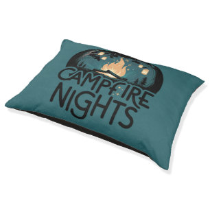 Cozy Campfire Nights Rustic Outdoor Adventure Pet Bed