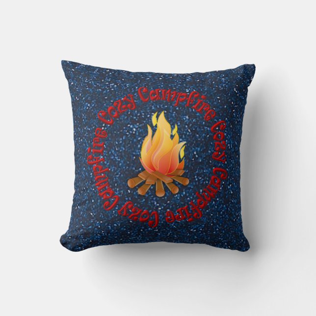 COZY CAMPFIRE PILLOW (Front)