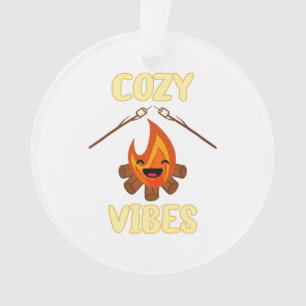 Cozy Campfire Vibes Roasting Marshmallows for Smor Ornament