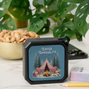 Cozy Camping Aesthetic Glamping Tent & Campfire Bluetooth Speaker