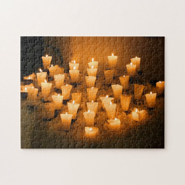 COZY CANDLES 11x14 INCH Jigsaw Puzzle (Horizontal)