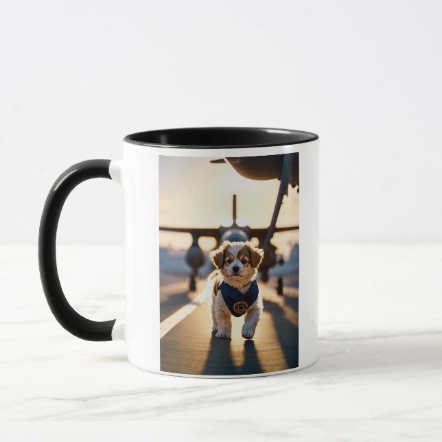 "Cozy Canine Companion: Personalized Dog Image Mug (Left)