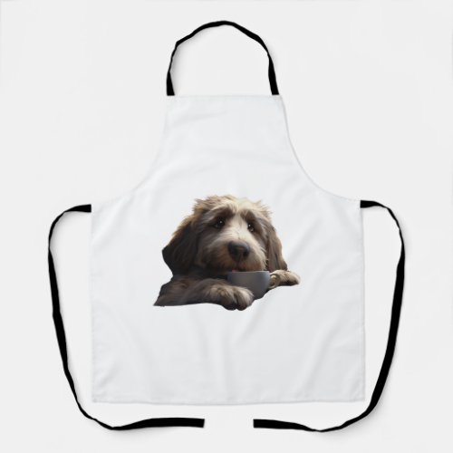 Cozy Canine Morning Brew Classic T_Shirt Apron