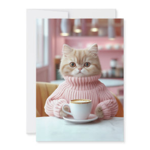 Cozy Cat Café Moment Invitation