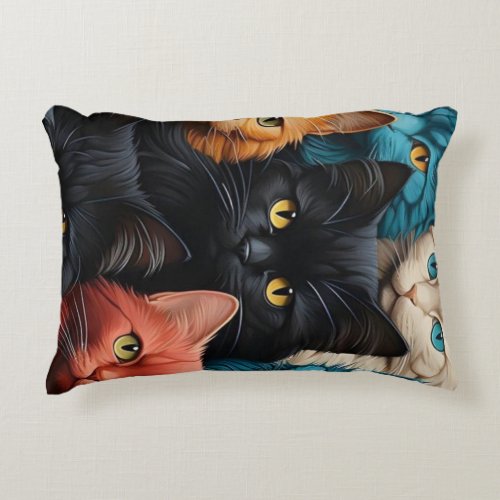 Cozy Cat Cuddle Accent Pillow