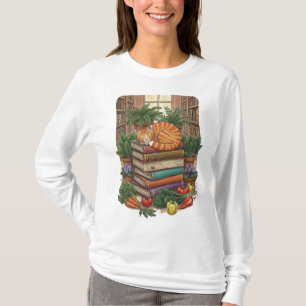 Cozy Cat & Fresh Harvest, World Vegetarian Day T-Shirt