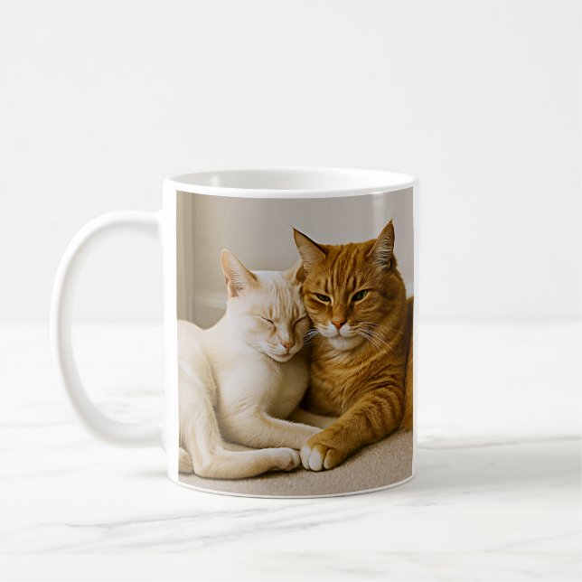 Cozy Cat Friends Mug (Left)