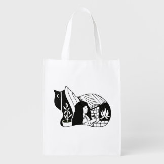 Cozy Cat Grocery Bag