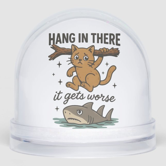 Cozy Cat in a Snow Globe – Cute Winter Holiday  (Front)