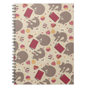 Cozy Cat Lovers Collage Notebook