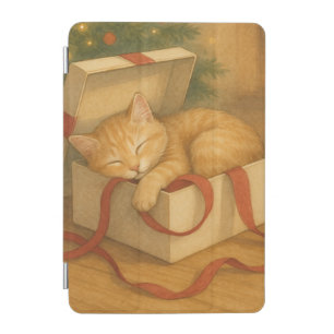 Cozy Cat Nap Christmas iPad Mini Cover