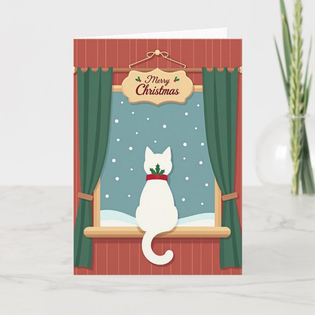 Cozy Cat Window Card (Front)