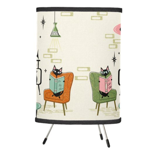 Cozy Cats' Den ©studioxtine Tripod Lamp (Right)