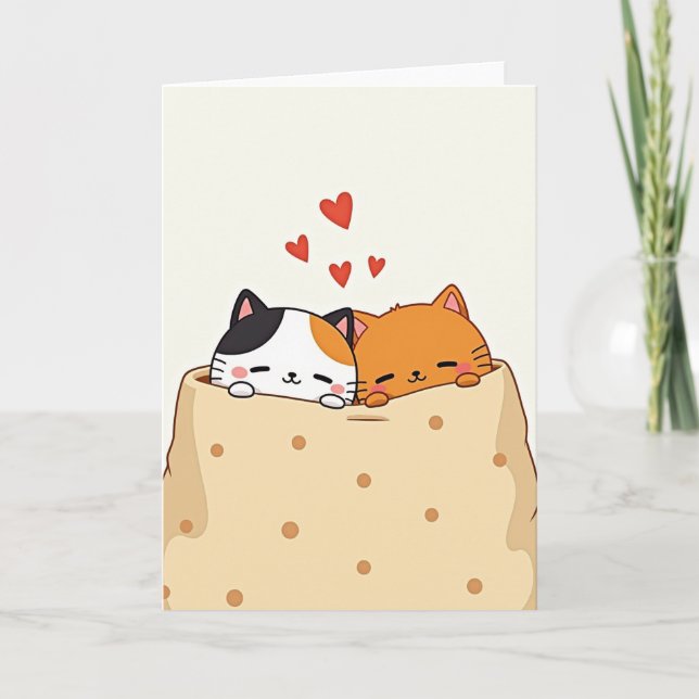 Cozy Cats Love Card (Front)