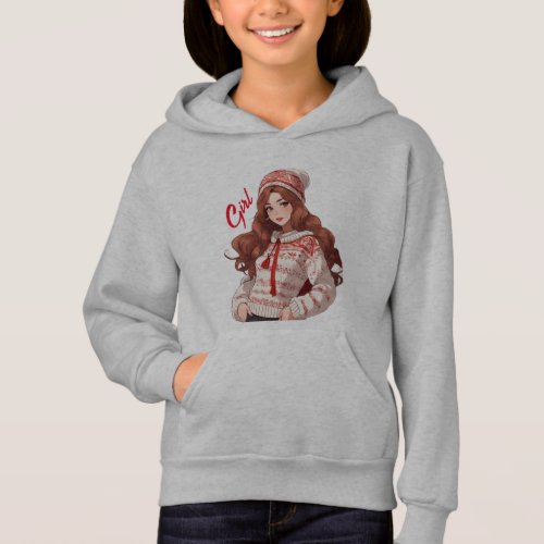  Cozy Charm Personalized Girls Pullover Hoodie 