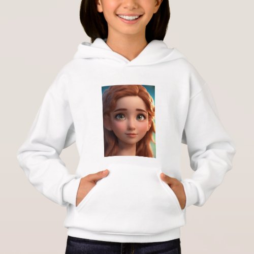  Cozy Charm Personalized Girls Pullover Hoodie 