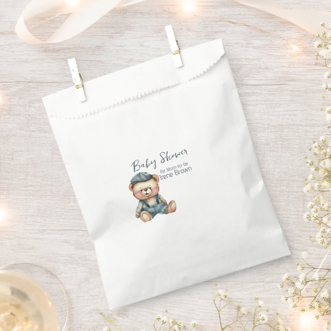 Cozy Charming Baby Shower Favor Bag (Clipped)