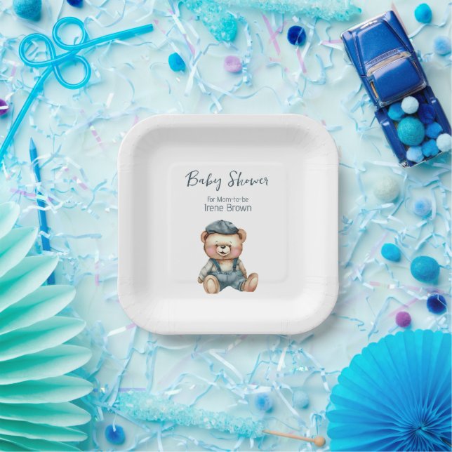 Cozy Charming Baby Shower Paper Plates (Party)