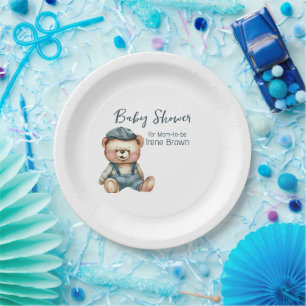 Cozy Charming Baby Shower Paper Plates