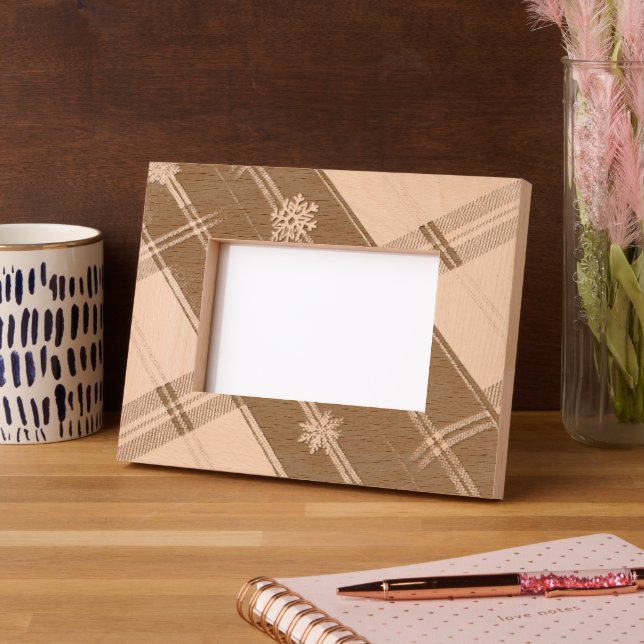 Cozy Checked Picture Frame (Left)
