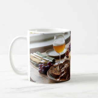 Cozy Cheese and Ale Pairing Still Life Mug