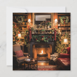 Cozy Christmas at Home Holiday Card