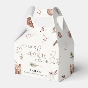 Cozy Christmas Baby Shower Favor Box