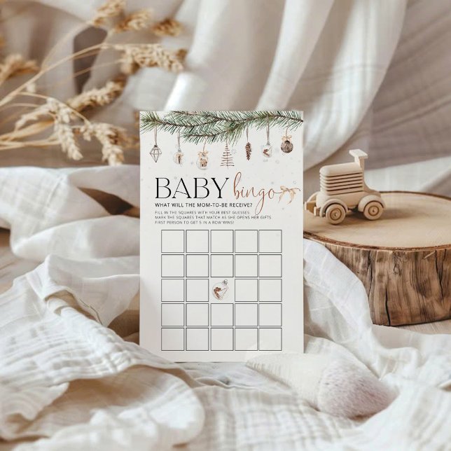Cozy Christmas Baby Shower Game BINGO (Creator Uploaded)
