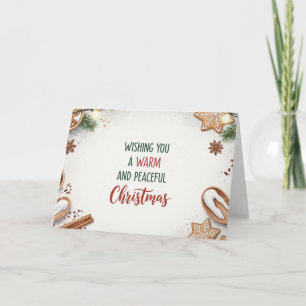 Cozy Christmas Baking Theme Warm Holiday Greeting