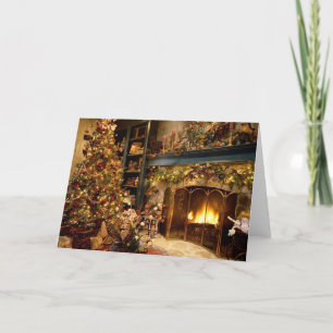 Cozy Christmas Blank Greeting Card