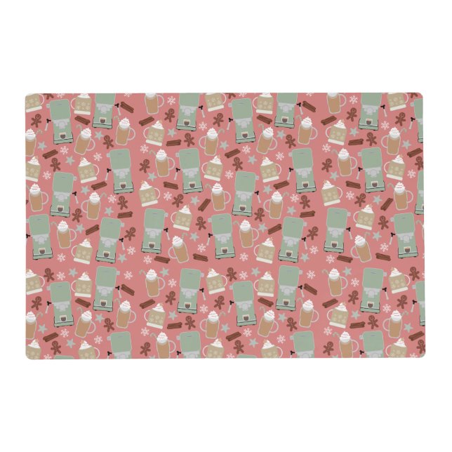 Cozy Christmas Coffee Placemat (Front)