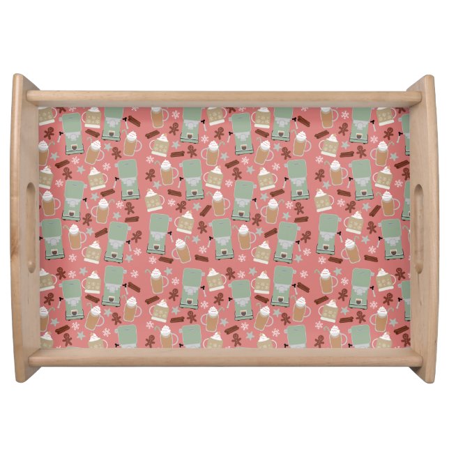 Cozy Christmas Coffee Serving Tray (Front)