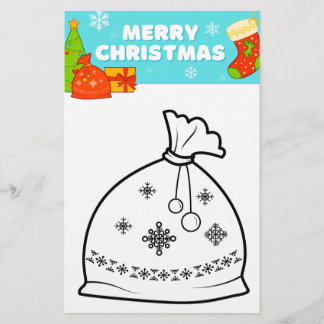 Cozy Christmas Coloring Page